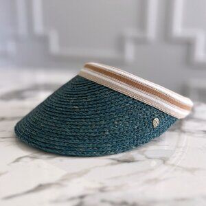NWT - Helen Kaminski Bianca Visor - Capri w/ Nougat Stirpe👒